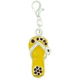 Yellow Sandal Clasp Charm