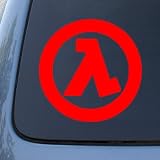 HALF LIFE - First Person Shooter - Vinyl Decal Sticker #A1430 | Vinyl Color: Red