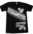 THE BLOOD BROTHERS - Diagonal Stripe - Black T-shirt