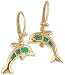 14KT Opal Dolphin Earrings