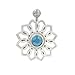 Belly Button Ring Surgical Steel with Flower Light title=