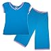 Esme Girls Short Sleeve Turquoise Reni Loungewear Pajamas