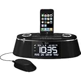 iLuv imm178 Vibe Plus Dual Alarm Clock with Bed Shaker for iPod and iPhone (Black)