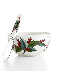 Martha Stewart Collection Dinnerware, Holiday Garden 2 Piece Dip Set