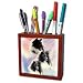   - Dogs Sheltie/Shetland Sheepdog - Black Sheltie - Tile Pen Holders-5 inch tile pen holder