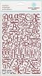 Martha Stewart Large Glitter Alpha Stickers-Pink; 3 Items/Order