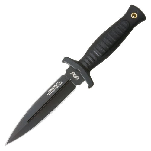 United Cutlery UC2698 Combat Toothpick Boot Knife, Black Boot Clip Sheath