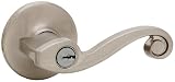 Kwikset 405LL RH 15 CP Maximum Security Lido Right-Handed Entry Lever, Satin Nickel
