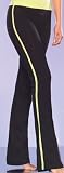 Striped Cotton Spandex Boot Pant