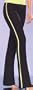 Striped Cotton Spandex Boot Pant