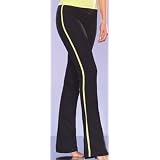 Striped Cotton Spandex Boot Pant