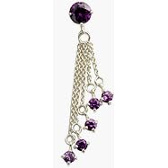 Amethyst gemstones on Sterling Silver chains by 