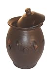 Pomaireware Clay Garlic Holder with Lid