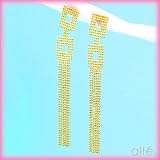  : 14K Beaded Mesh Boxed/Tassel Earrings