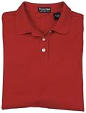 Ladies micro-pique polo in Red, Size L
