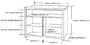Lovan Harmony Walnut Cabinet with Universal Plasma/LCD Lift