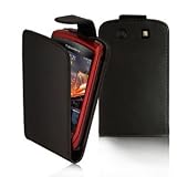 PROMOTION - BLACKBERRY TORCH 9810 - Housse Etui Cuir, Coque de fixation rabattable *** Image du produit