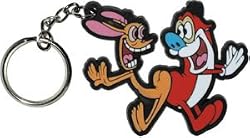 Ren and Stimpy Rubber Keychain