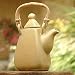 Ceramic teapot, 'Sweet leaf Tea'