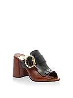 Prada Mules (Marrón / Negro)