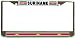 Suriname Flag Chrome Metal License Plate Frame Holder