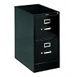 Black HON 510 Series 2 Drawer Letter Vertical Metal Filing Cabinet