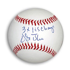 Vida Blue Signed Athletics Baseball - 3x WS Champs