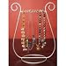 Silver JEWELRY harp NECKLACE RACK stand HOLDER gift