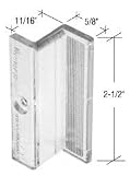 Clear Plastic Z Shaped Shower Door Pull Handle - Package