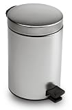 Hafele built in round steel trash can with auto opening lid