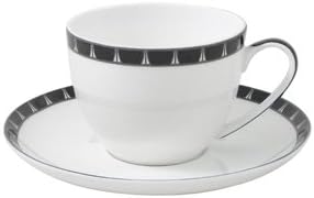 Aynsley China Mozart Box of 6 Teacups and Saucers Set