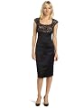 TADASHI SHOJI Women's Scoop Neck Poodle Lace Bust Dress