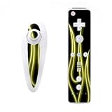 Nintendo Wii Skins Nunchuk - Yellow Neon Flames