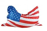 Kinzler K-11290/394 Outdoor Riesensitzsack Flagge ""USA"" 140 x 200 cm, bunt