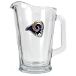 St. Louis Rams 60oz Glass Pitcher - Primary Logo NFL Football