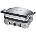 Cuisinart GR-4 Griddler Stainless-Steel 4-in-1 Grill/Griddle and Panini Press