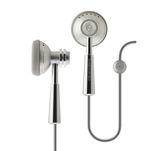 Maximo iP-HS1 iMetal Stereo Headset for iPhone (White,Silver)
