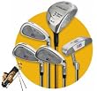 US Kids Golf 63-43 Gold Junior 5 Club Set (Heights 60'' - 66'')