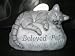 Beloved Pet cat gravestone, The picture is illustration, the item ships unfinished, completely white