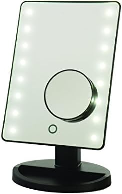 16 Bright LED Lighted Mirror with Bonus Adjustable 10x Magnification Mirror