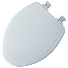Mayfair 148E2 Slow Close Wood Elongated Toilet Seat with Lift Off Hinge, White