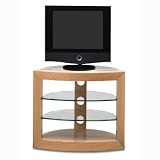 Audinni - 104 - Oak Small Corner TV stand AV unit - SUMMER SALE RRP £350!