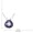 Sterling Silver Purple Cubic Zirconia Pendant & Earring Set