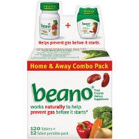 Beano- Food Enzyme Dietary Supplement, 264ct (2 Pack) (Bonus Portable Bonus Portable Pack Included)