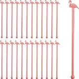 Pink Flamingo Cocktail Stirrers-Set of 24