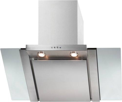Bomann 761700 Dunstabzugshaube: mit Glasschirm 90 cm, kopffreie Vertikal-Haube