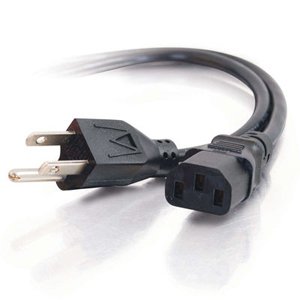 Cables to Go 53406 18 AWG Universal Power Cord, IEC320C13 to NEMA 5-15P (12 Feet)