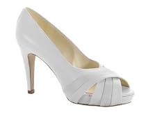 Peeptoe von Ashley Brooke aus weichem Leder in Weiß