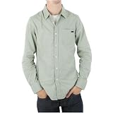 RVCA Mini Blue Slim Fit Long Sleeve Button-Up Shirt - Green (XX-Large)