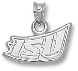Iowa State Cyclones ISU Logo Pendant - Sterling Silver Jewelry